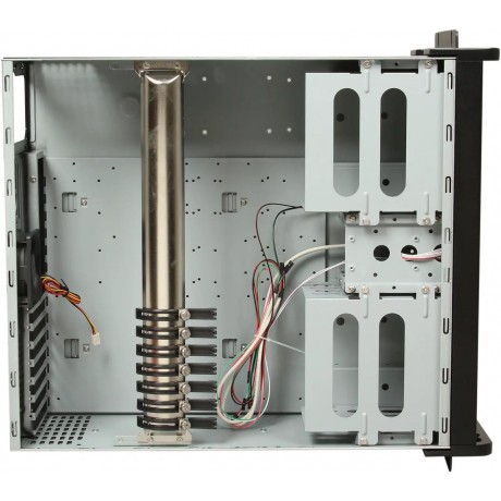 D-400-6-Black Black Steel 4U Rackmount Compact Stylish Server Chassis 6 External 5.25" Drive Bays