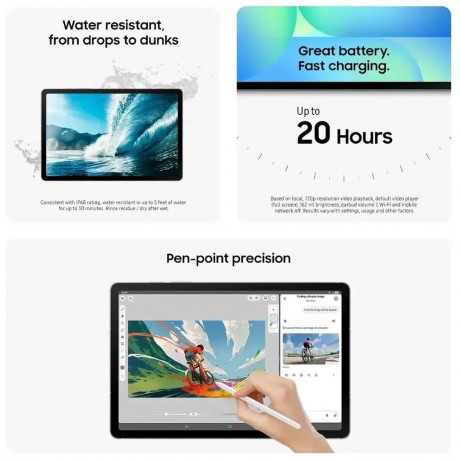 Samsung - Galaxy Tab S10 FE - 10.9" 256GB - Wi-Fi - with S-Pen - Silver