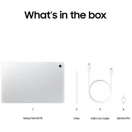 Samsung - Galaxy Tab S10 FE - 10.9" 256GB - Wi-Fi - with S-Pen - Silver