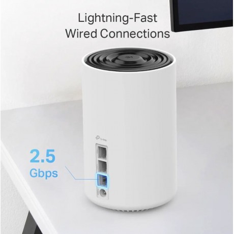 TP-Link Deco AXE5400 Tri-Band WiFi 6E Mesh System(Deco XE75 Pro) - 2.5G WAN/LAN Port, Covers up to 7200 Sq.Ft, Replaces WiFi Router and Extender, AI-Driven Mesh, New 6GHz Band, 3-Pack