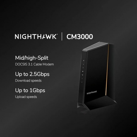 Nighthawk Mid/high-Split Multi-Gig 2.5Gbps Cable Modem