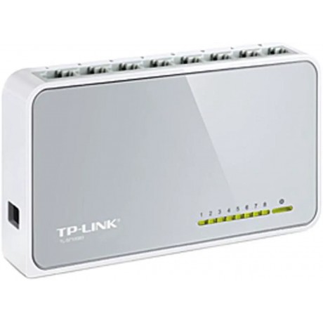 TP-Link 8 Port 10/100Mbps Fast Ethernet Switch | Desktop Ethernet Splitter | Ethernet Hub | Plug and Play | Fanless Quiet | Desktop Design