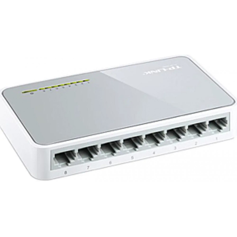 TP-Link 8 Port 10/100Mbps Fast Ethernet Switch | Desktop Ethernet Splitter | Ethernet Hub | Plug and Play | Fanless Quiet | Desktop Design