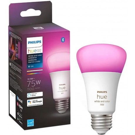 10.5W A19 E26 Bluetooth Smart Bulb, 1-pack