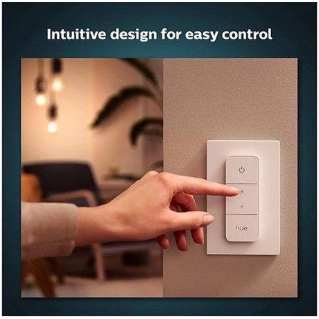 Smart Dimmer Switch with Remote (Requires Hue Hub, Installation-Free, Smart Home, Exclusively for Philips Hue Smart Bulbs)