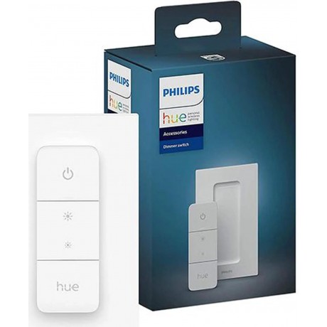 Smart Dimmer Switch with Remote (Requires Hue Hub, Installation-Free, Smart Home, Exclusively for Philips Hue Smart Bulbs)
