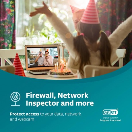 ESET Home Security Essential 2025 - 10 Devices/ 1 Year Download (Formerly ESET Internet Security)