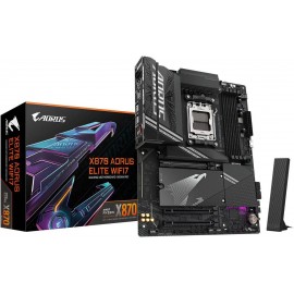 GIGABYTE X870 AORUS ELITE WIFI7 AM5 LGA 1718, ATX, DDR5, 4x M.2, PCIe 5.0, USB4, Wi-Fi 7, 2.5GbE LAN, EZ-Latch, 5-Year Warranty
