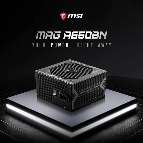 MAG A650BN 650W ATX 80 PLUS BRONZE Certified Active PFC Power Supply