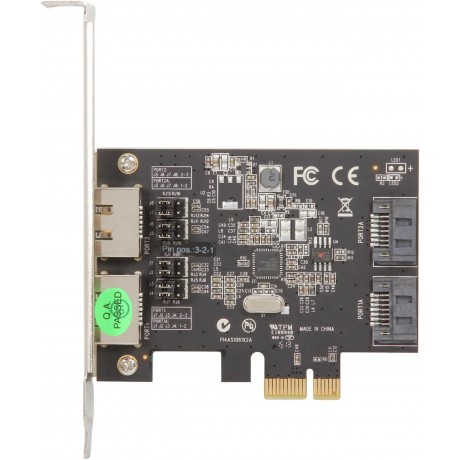 PEXESAT322I PCI-Express x1 Low Profile Ready SATA III (6.0Gb/s) 2 Int/2 Ext SATA Controller Card