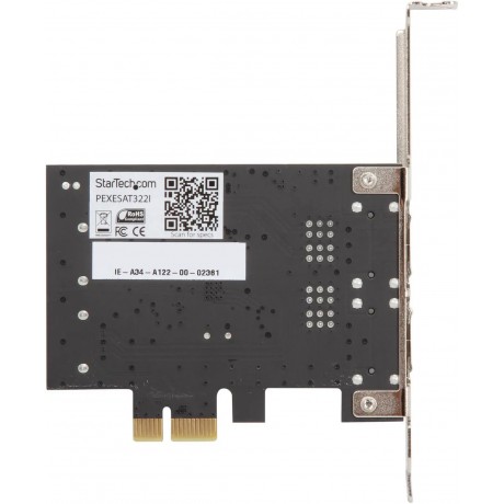 PEXESAT322I PCI-Express x1 Low Profile Ready SATA III (6.0Gb/s) 2 Int/2 Ext SATA Controller Card