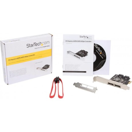 PEXESAT322I PCI-Express x1 Low Profile Ready SATA III (6.0Gb/s) 2 Int/2 Ext SATA Controller Card