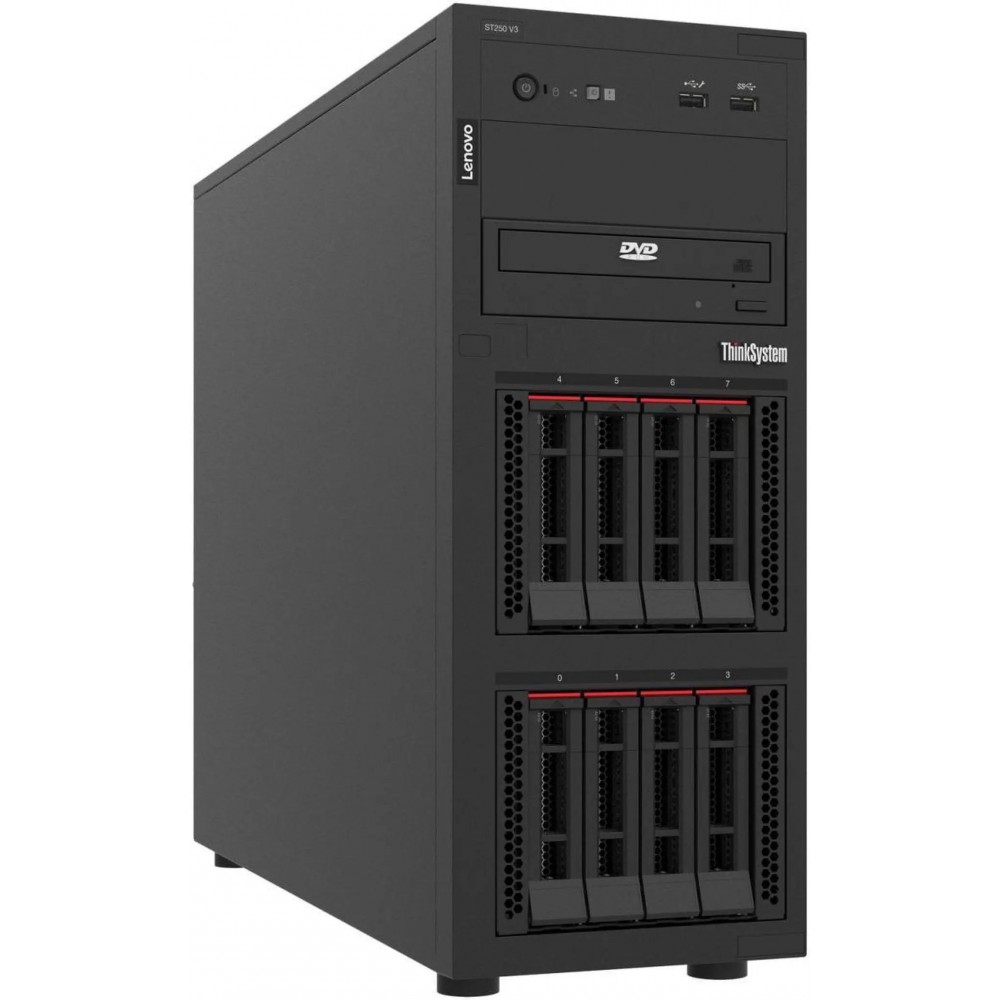 ThinkSystem ST250 V3 7DCEA023NA Tower Server - 1 x Intel Xeon E-2434 3.40 GHz - 16 GB RAM