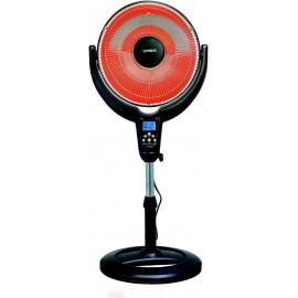 14" Oscillating Pedestal Digital Dish Heater, with Remote