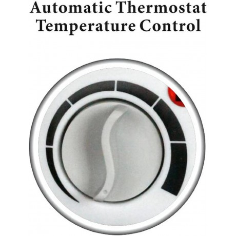 Heater Fan Portable with Thermostat - White