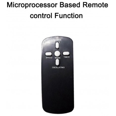 F-7414 35 Inch 3 Speed Pedestal Tower Fan with Remote Control and LED