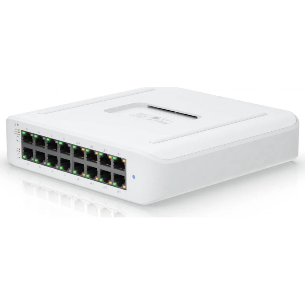 Ubiquiti Lite 16 PoE, 16-Port Layer 2 PoE Switch ((USW-Lite-16-POE (45W)
