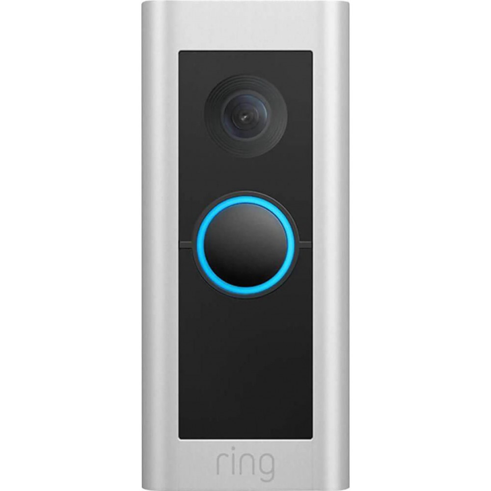 Wired Video Doorbell Pro, Smart WiFi Video Doorbell Wired - Satin Nickel