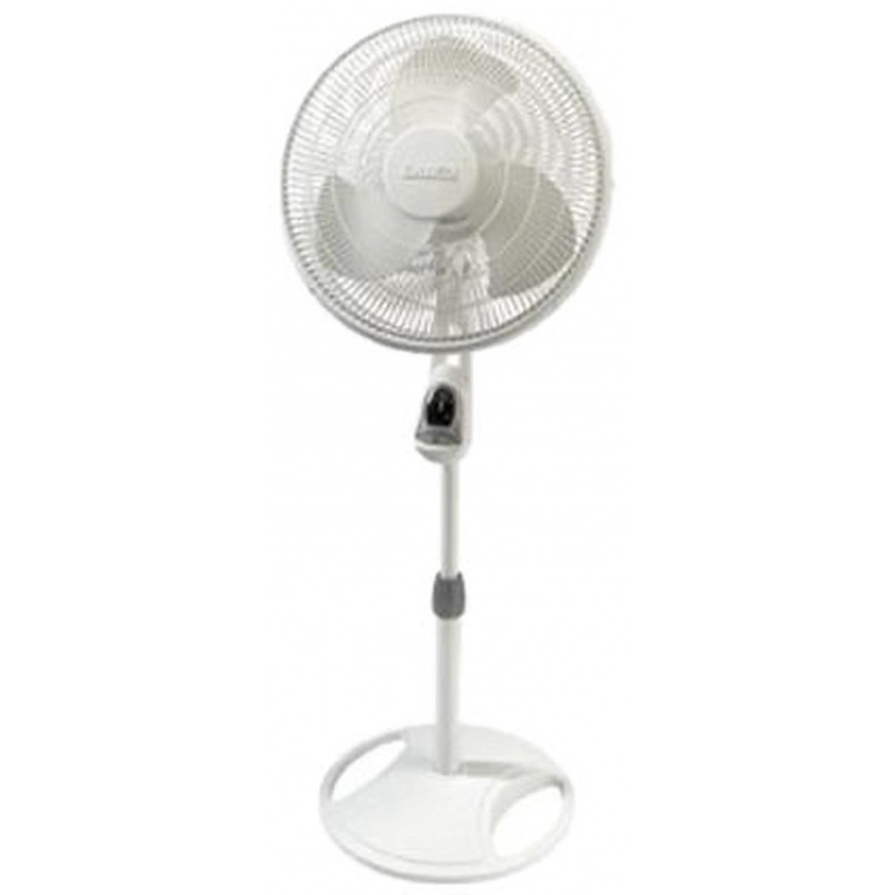 16" Oscillating Stand Fan, White