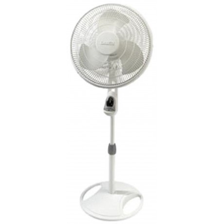 16" Oscillating Stand Fan, White