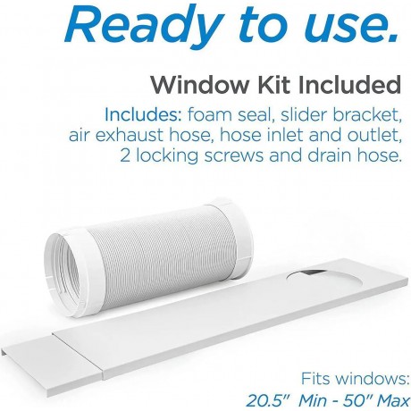 Commericial Cool Portable Air Conditioner with Remote Control, 12000 BTU, White