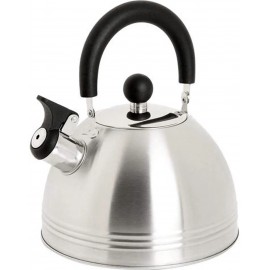 Carterton 1.5 Quart Stainless Steel Whistling Tea Kettle, Silver