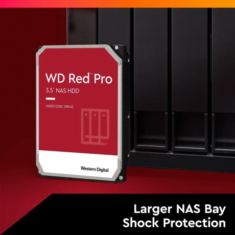 22TB WD Red Pro NAS Internal Hard Drive HDD - 7200 RPM, SATA 6 Gb/s, CMR, 512 MB Cache, 3.5"