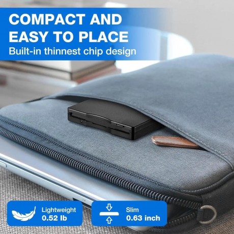 Floppy Disk Reader, 3.5 inch External USB Type C Floppy Disk Drive for PC, Laptop and Desktop Compatible with Windows 11/10/8/7/2000/XP, Black, Frosted Texture