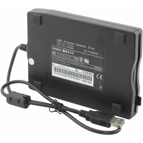 3.5” USB 2.0 Data External Floppy Disk Drive 1.44MB For Laptop PC Win 7/8/10 Mac