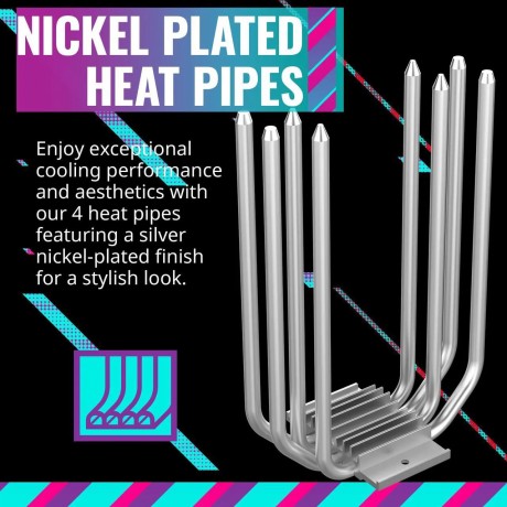 Hyper 212 Spectrum V3 CPU Air Cooler, ARGB Sync, 120mm PWM Fan, 4 Copper Direct Contact Heat Pipes, 152mm Tall, Brackets AMD Ryzen AM5/AM4, Intel LGA 1851/1700/1200