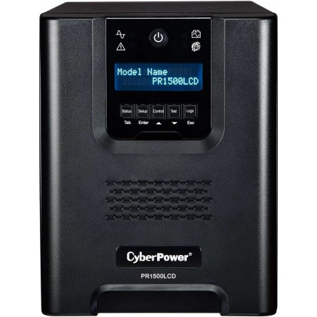 PR1500LCD Smart App Sinewave UPS Systems - 1500VA/1500W, 120 VAC, NEMA 5-15P, Mini-Tower, Sine Wave, 8 Outlets, LCD, PowerPanel