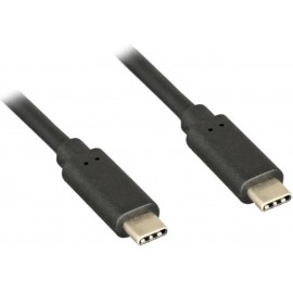 3 ft. USB Type C 3.1 Gen 2 Male to Male Cable, 10G, 3A, Black Type-C Cable