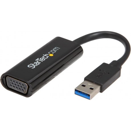 USB32VGAES Slim USB 3.0 to VGA External Video Card Multi Monitor Adapter - USB Graphics Card - Portable USB Video Card - 1920x1200/1080p