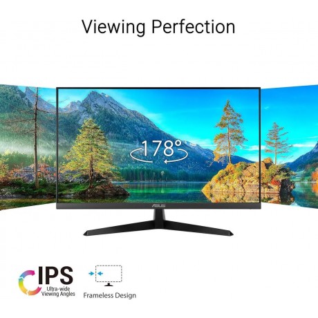ASUS VY249HGR Eye Care Gaming Monitor – 23.8 inch FHD (1920 x 1080), IPS, 120Hz(OC), Smooth Motion, 1ms (MPRT), Adaptive Sync, Eye Care Plus technology, Blue Light Filter, Flicker Free
