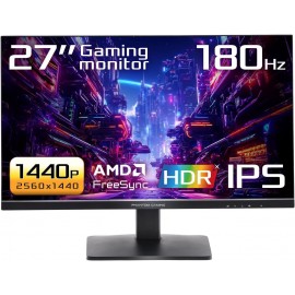 ASRock Phantom Gaming 27" 180 Hz IPS QHD Gaming Monitor FreeSync (AMD Adaptive Sync) 99% sRGB / 90% DCI-P3