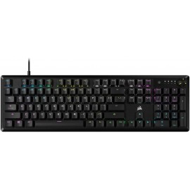 CORSAIR K70 CORE RGB Mechanical Gaming Keyboard - CORSAIR Red Linear Switches - Sound Dampening - Rotary Dial - Aluminum Top Plate - Onboard Storage - Black