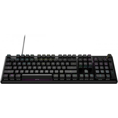 CORSAIR K70 CORE RGB Mechanical Gaming Keyboard - CORSAIR Red Linear Switches - Sound Dampening - Rotary Dial - Aluminum Top Plate - Onboard Storage - Black